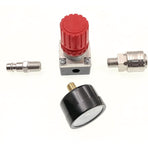 1/4\" Pressure Reducer for Compressed Air, Pressure Reducer, 4 Holes with Gauge for Compressor