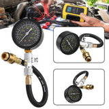 Universal Engine Compression Tester Professional Cylinder Compression Meter for Motorcycle - 45-Degree Angle