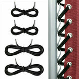 8pcs Folding Chair Sun Lounger Accessories Elastic Attachment Bungee - Top-Down View