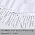 Round microfiber mandala beach towel hippie boho beach towel with tassels oversized wrap blanket tr
