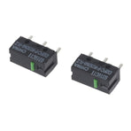 2pcs Green Dot Mouse Microswitch D2FC-FK(50M)-RZ for Razer Mouse Microswitches 50 Million Clicks for Lifetime