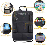 2-PACK Universal car back seat mobile/tablet multiple holders Black Black Black - Side View
