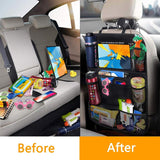 2-PACK Universal car back seat mobile/tablet multiple holders Black Black Black - Top-Down View