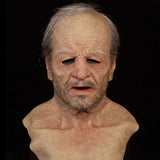 Halloween Old Man Latex Mask Cosplay Party Full Face Mask Headgear