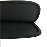 Computer Case / Laptop Case - Select Size Black Black 15 inch - Black - Close-Up Angle