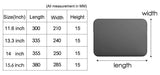Computer Case / Laptop Case - Select Size Black Black 15 inch - Black - Extra Image