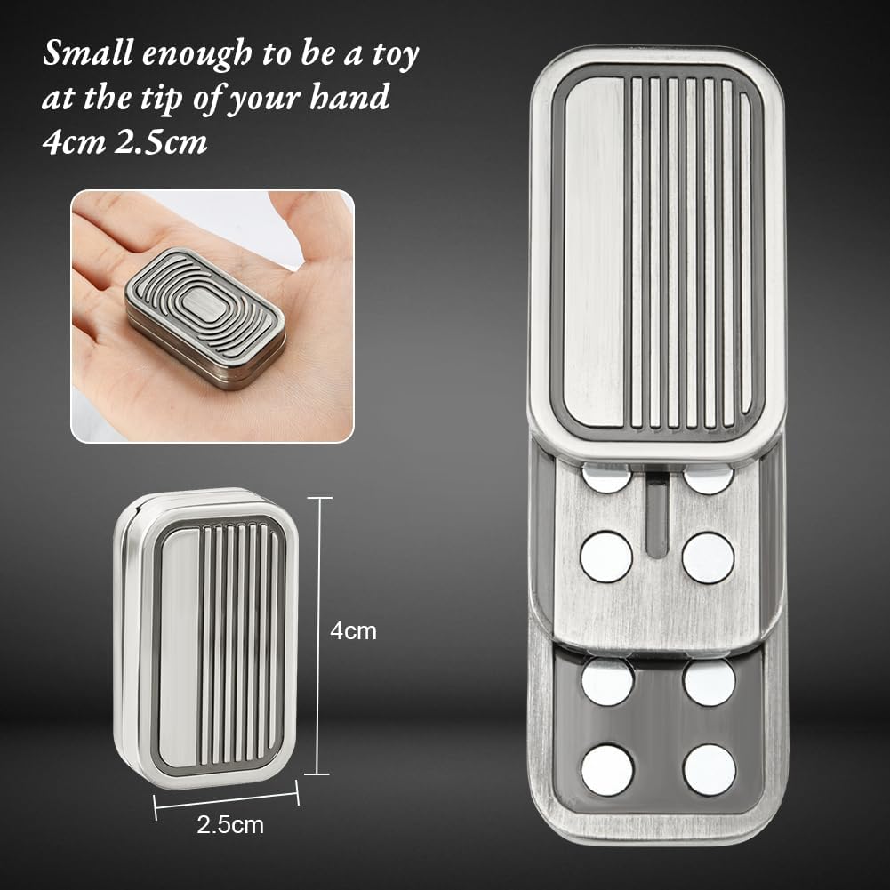 Metal Fidget Slider Toy, EDC Fidget Toy for Adults, Stress Relief for Anxiety