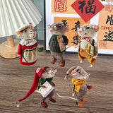 Felted Mouse Kit Handmade Felted Mice Christmas Felted Mice A fulfillment