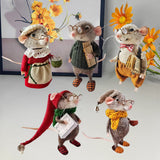 Felted Mouse Kit Handmade Felted Mice Christmas Felted Mice A fulfillment