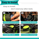 Line spool for BOSCH UniversalGrassCut Trimmer 18 18-26 18-260 F016800570 with cap (4 pieces) - Top-Down View