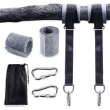 Swing bracket, hammock bracket, attachment set for hanging chair with max. 200 kg in tear-resistant polyester with 2 protective pads for shoulder and
