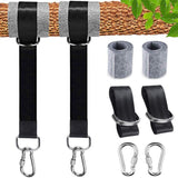 Swing bracket, hammock bracket, attachment set for hanging chair with max. 200 kg in tear-resistant polyester with 2 protective pads for shoulder and - Side View