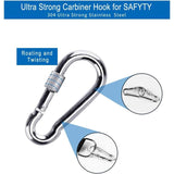 Swing bracket, hammock bracket, attachment set for hanging chair with max. 200 kg in tear-resistant polyester with 2 protective pads for shoulder and - Top-Down View