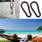 20 pcs Small Carabiners, Multifunctional Aluminum D-ring Clips_max - Top-Down View