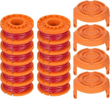 12-pack Trimmer Line for Worx 20V Trimmers, Durable Replacement Spool for Pool Cover and Edge Trimmers, Improved Cutting Speed