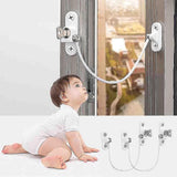 pcs Window Limiter, Window Stopper, Childproof Window Lock, Window Lock, Door Lock - Black