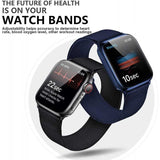 Compatible with Apple Watch 42/44/45/49 mm Adjustable and Elastic Nylon Strap Black Black