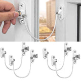 pcs Window Limiter, Window Stopper, Childproof Window Lock, Window Lock, Door Lock - White