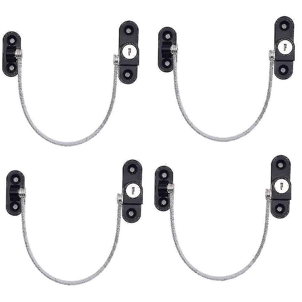 pcs Window Limiter, Window Stopper, Childproof Window Lock, Window Lock, Door Lock - White