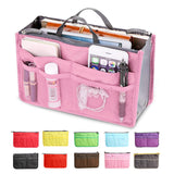 Bag in bag insert toiletry bag red 1