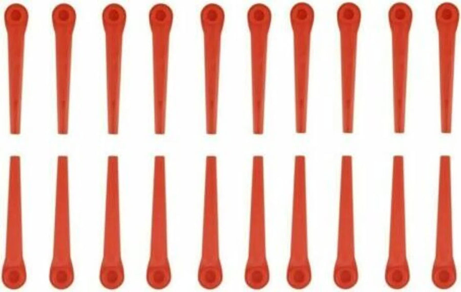100 pcs Plastic Replacement Blades for GARDENA EasyCut LI-18/23R