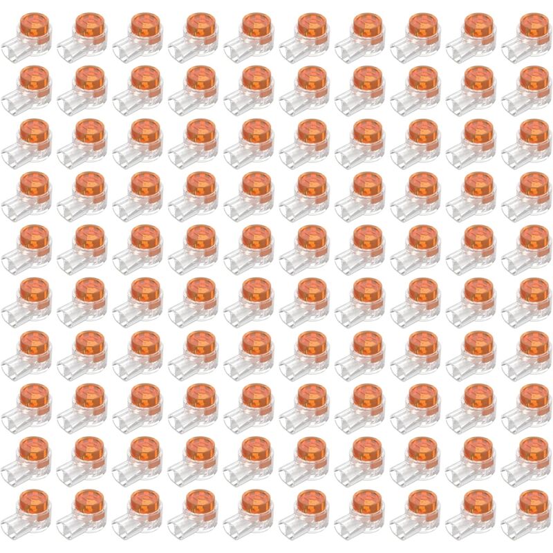 100pcs Scotchlok UY Waterproof Connector, Resin Filled Cable Connectors Wire Terminals for Garden & Outdoor Robotic Lawn Mower