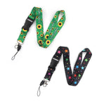 Smooth Sunflower, Stars Lanyard Black