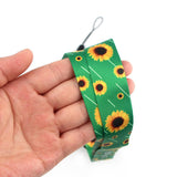 Smooth Sunflower, Stars Lanyard Black - Rear View