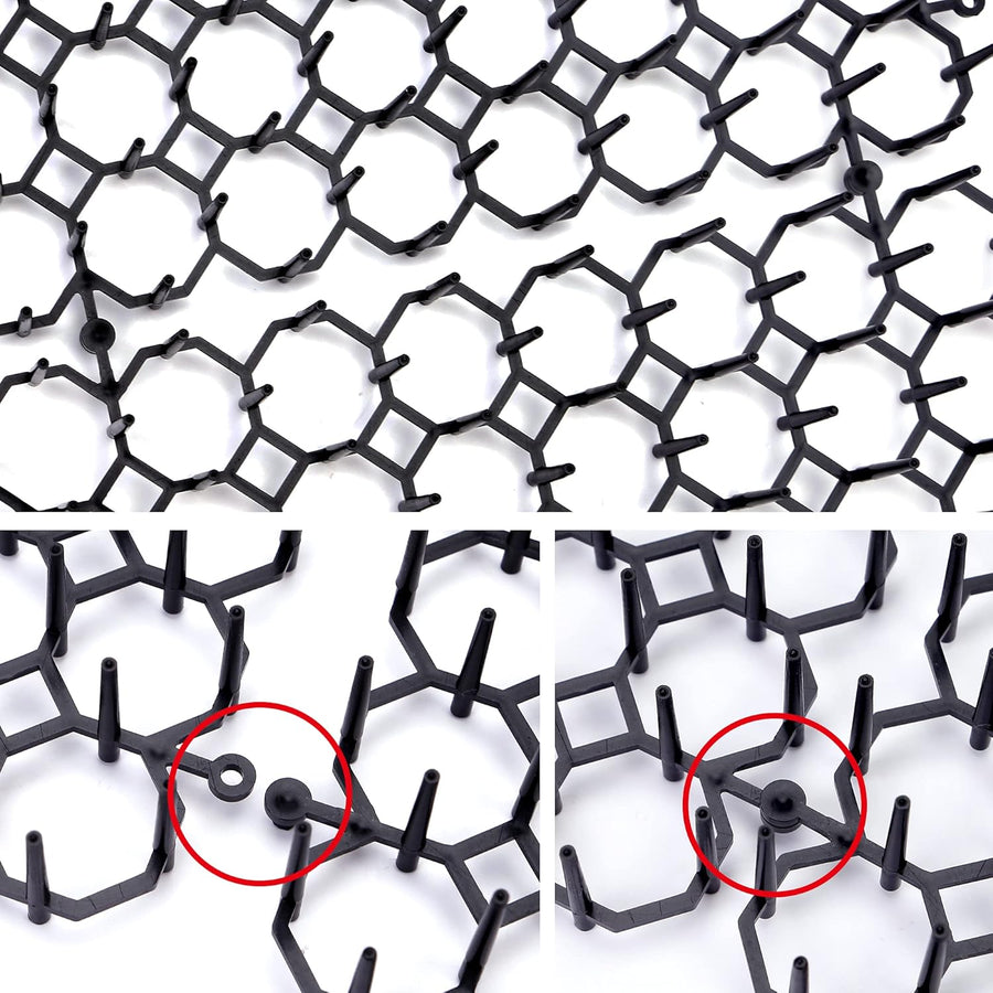 12 pcs 15 cm x 20 cm Spike Mat, Cat Scare with Spikes, Dog Mat, Plastic Net for Animals