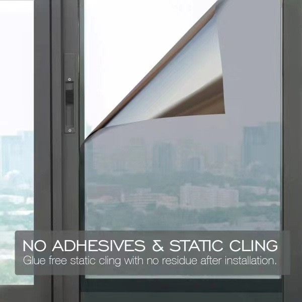One-way mirror film window sun protection glass sticker - Campaign - Silver - Silver 40x200cm Silver-silver—max Silver-silver 40x200 cm