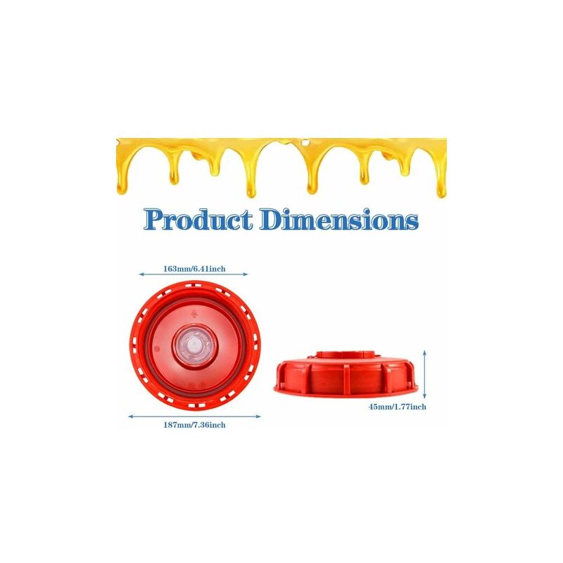 IBC Tank Lid 163mm 1000l IBC Tank Lid IBC Tote Tank Lid Vented IBC Water Tank Lid for 1000L Water Tank
