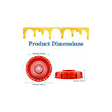 IBC Tank Lid 163mm 1000l IBC Tank Lid IBC Tote Tank Lid Vented IBC Water Tank Lid for 1000L Water Tank - Side View
