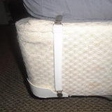 Sheet Clips Buckles Sheet Holder Mattress Clips, 4 pcs Adjustable Elastic Sheet Fasteners Buckles Holders - Top-Down View