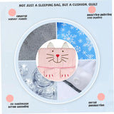 Sleeping bag for children, cozy cartoon design for boys and girls - Front View