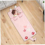 Sleeping bag for children, cozy cartoon design for boys and girls - Top-Down View