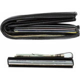 RFID Blocking Minimalist Carbon Fiber Card Holder with Money Clip for Men