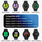 20mm Compatible with Samsung Galaxy Watch 4/5/6/pro/classic 45mm 44mm 40mm 43mm 47mm No Gaps Nylon Strap Correa Galaxy Watch 6 Strap Black