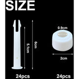 24 pcs Pool Pins, Replacement Pins, Plastic Pool Joints, Plastic Pins, Pool Joints, Pool Frame Pins, Pool Joint Pins (24 pcs)
