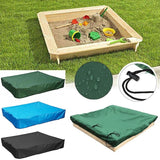 Dustproof cover for sandbox Waterproof sandbox pool cover black 150x150x20cm black 150x150x20cm