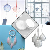 20-pack transparent self-adhesive ceiling hooks, no drilling required, ceiling hooks