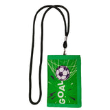 Football Pattern Chest Bag, Coin Purse for Boys, Mini Wallet with