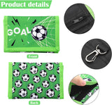 Football Pattern Chest Bag, Coin Purse for Boys, Mini Wallet with - Front View