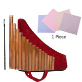 Pan Flute 15 pipes Natural bamboo Wind instrument Pan Flute G-tone Pan Flute Handmade Woodwind instrument - Front View