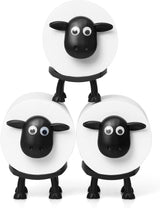 Toilet Paper Holder Sheep - Cute Bathroom Decor - Set of 3