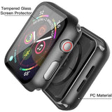 2-PACK Compatible with Apple Watch 40mm Shockproof Case 9H Tempered Glass 2in1 Rose Gold - Side View