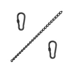 Stainless Steel Extension Chain for Hanging Chair with Two Carabiners - Extension for Hanging Chair and Hammock