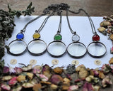 Magnifying Glass Necklace for Reading, Elderly Gift, Book Magnifying Glass Jewelry blue