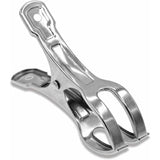 10-pack Large Stainless Steel Clothes Pegs, Heavy Duty Giant Clothes Pegs for Sunbeds, Pool Covers