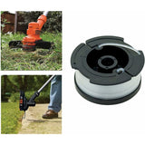 Black & Decker lawn mower spool, 6-pack, black - Front View