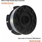Black & Decker lawn mower spool, 6-pack, black